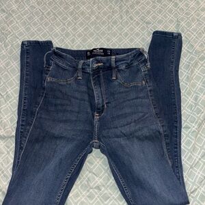 Hollister Dark Wash High-Rise Skinny Jeans